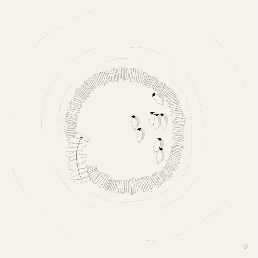 The Sheepfort off the coast of Westray, Illustration