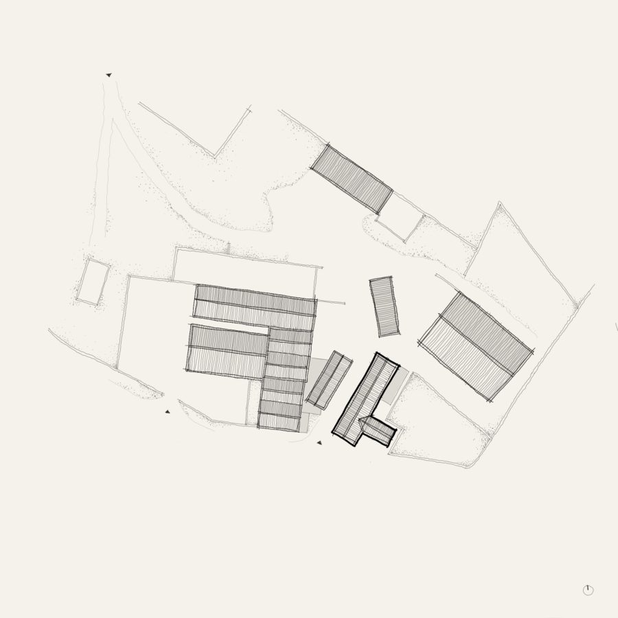 Plan of The Castle’s farmstead, Illustration