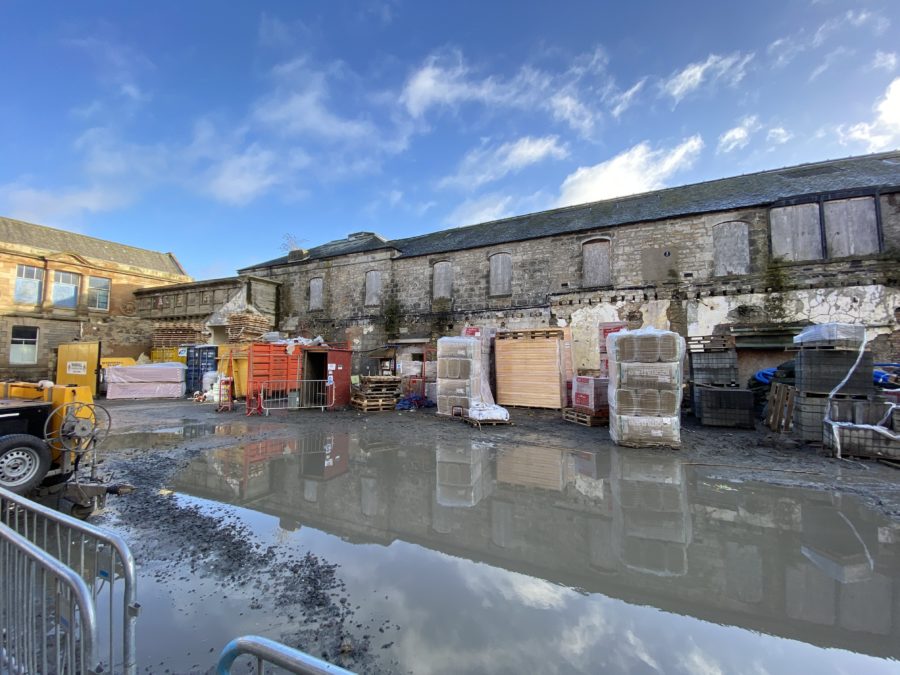 Yard at Pilmuir Works