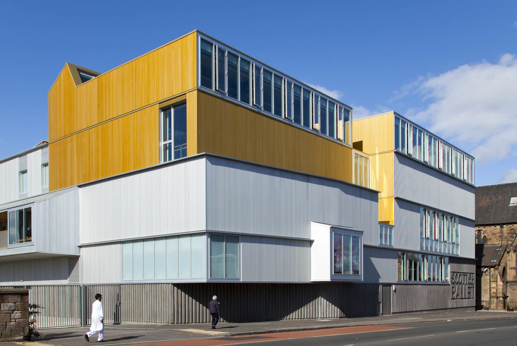 Scottish Ballet, Glasgow - exterior view from street. Malcolm Fraser Architects