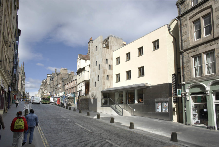 Exterior of The Scottish Storytelling Centre, Royal Mile, Edinburgh